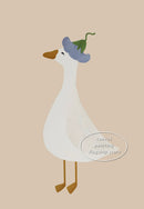 Cute goose posters for children's room and nursery decor