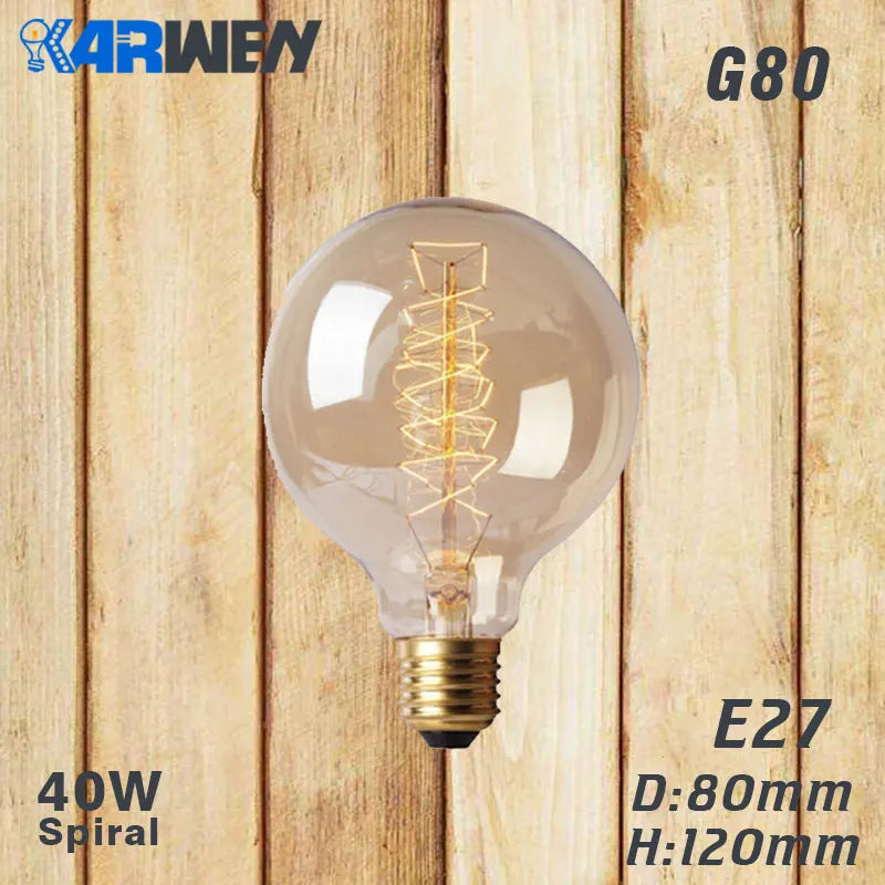 Vintage edison filament bulb set of six - vue 9 sur 18