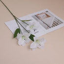 Decorative silk lily flowers for indoor and outdoor use