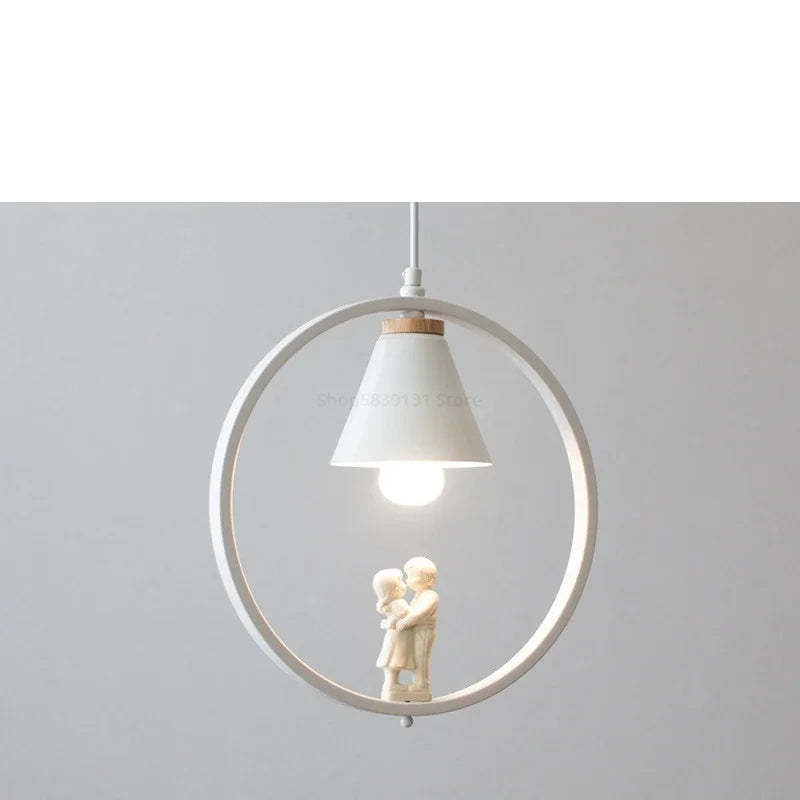 Modern Nordic pendant light with LED bird pendant - vue 14 sur 16