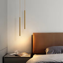 Modern long tube LED pendant light for luxury interior décor
