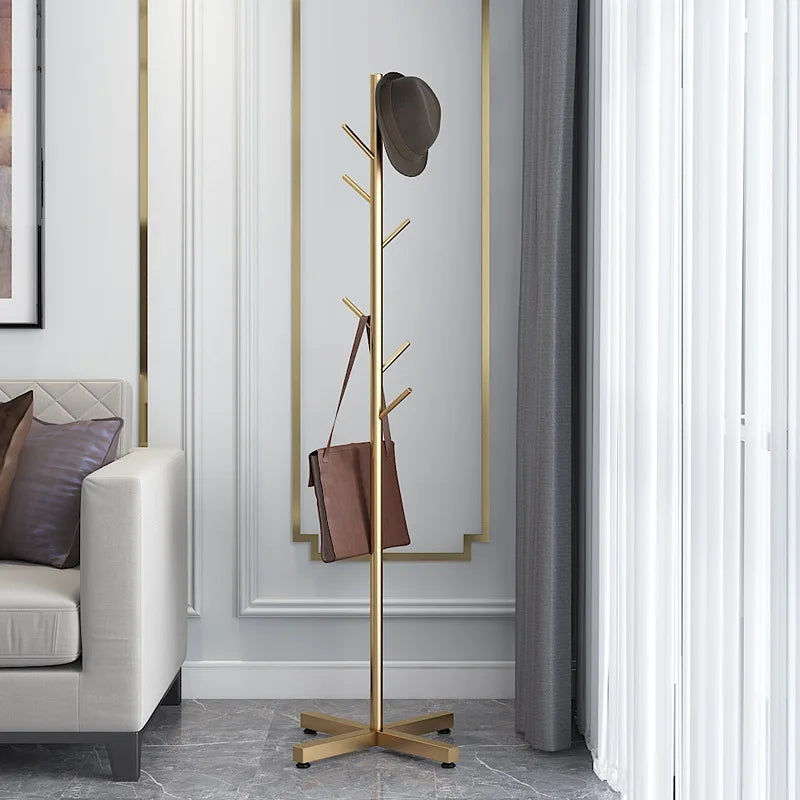 luxury coat rack with 8 hooks for clothes and accessories