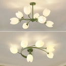 LED orchid chandelier for romantic and cosy lighting