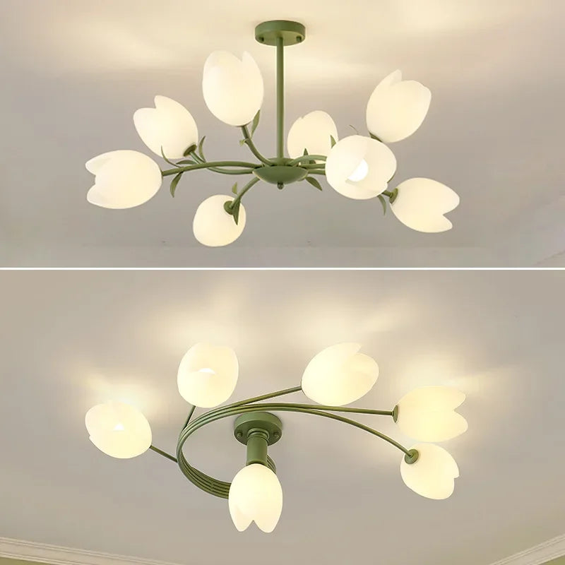 LED orchid chandelier for romantic and cosy lighting