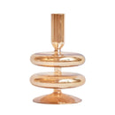 Retro glass taper candle holders for elegant decor