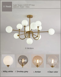 2024 New Pattern Creative U-shaped Magic Bean LED Pendent Lamp For Living Room Bedroom Lobby Exhibition Hall