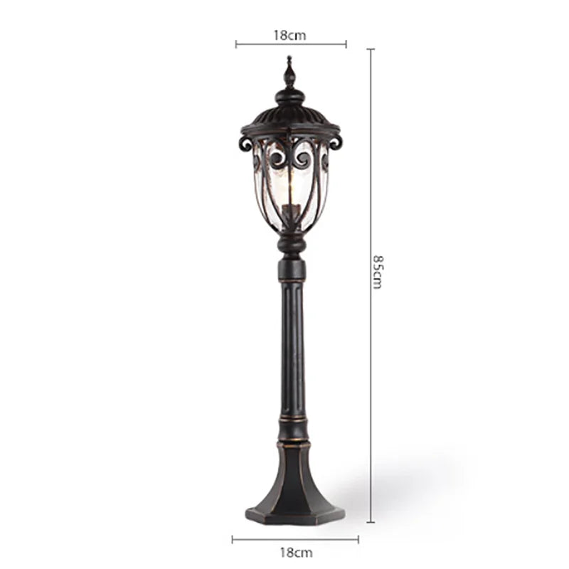 Vintage waterproof floor lamp and wall light for garden sandiy - vue 11 sur 11