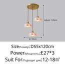 Simple pleated chandelier for interior decor soft lighting