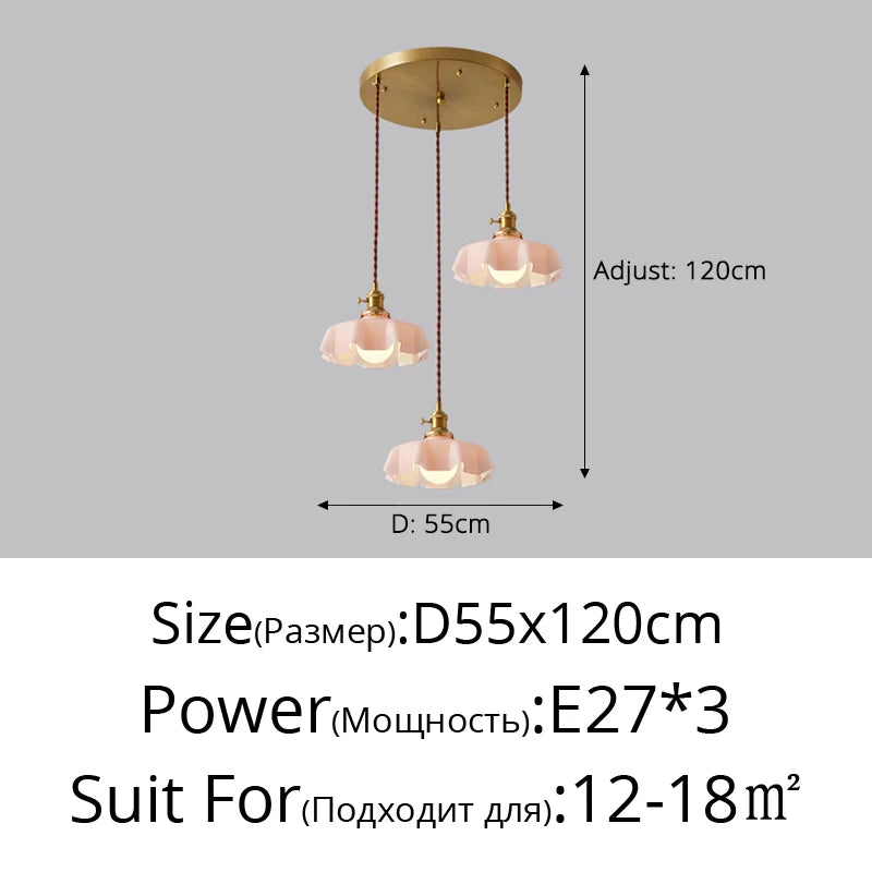 Simple pleated chandelier for interior decor soft lighting - vue 11 sur 17