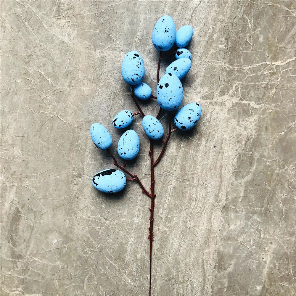 Easter decorations with branches and colourful eggs 2025 - vue 11 sur 16