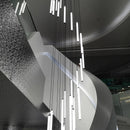 Modern minimalist long spiral tube LED chandelier 2023