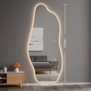 Decorative illuminated mirror nordic irregular style for elegant interiors
