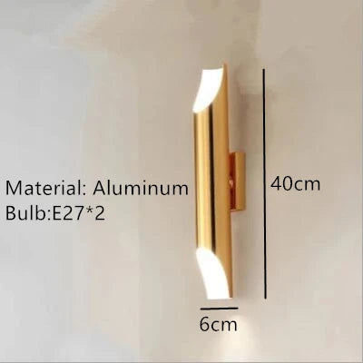 Nordic aluminium wall light with modern LED lighting - vue 10 sur 12