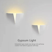 Creative gypsum LED wall light for hotel and hallway