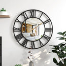 decorative silent clock with Roman numerals for cafes and shops
