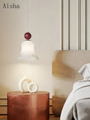 Minimalist romantic glass pendant light with eye protection decorative