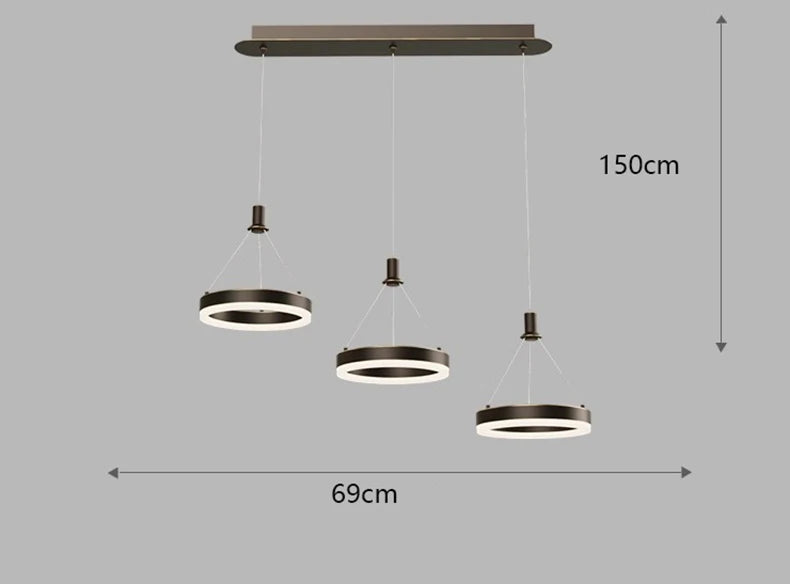 Decorative indoor chandelier with pendant lights