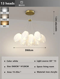 Modern indoor LED pendant light for elegant decor