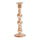 Retro glass taper candle holders for elegant decor