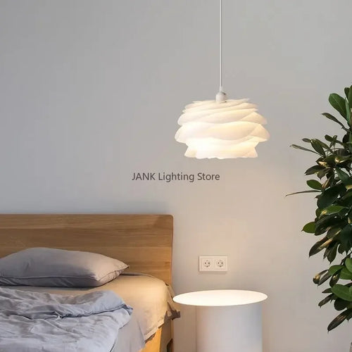 Romantic acrylic pendant light in Danish designer style for interiors - vue 4 sur 8