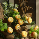 Silk artificial buttercup flower heads for wedding decoration