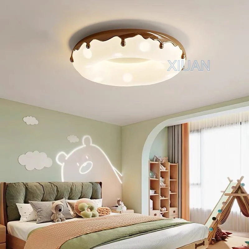 Donut chandelier bubble round lamp for children eye protection
