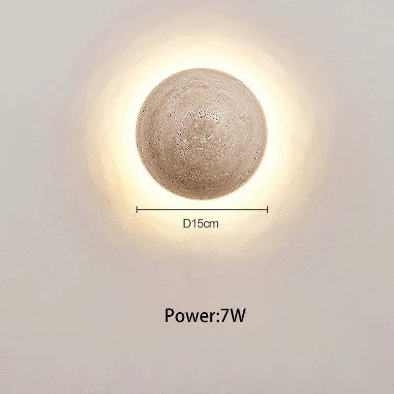 Stone LED wall light for Nordic ambient lighting