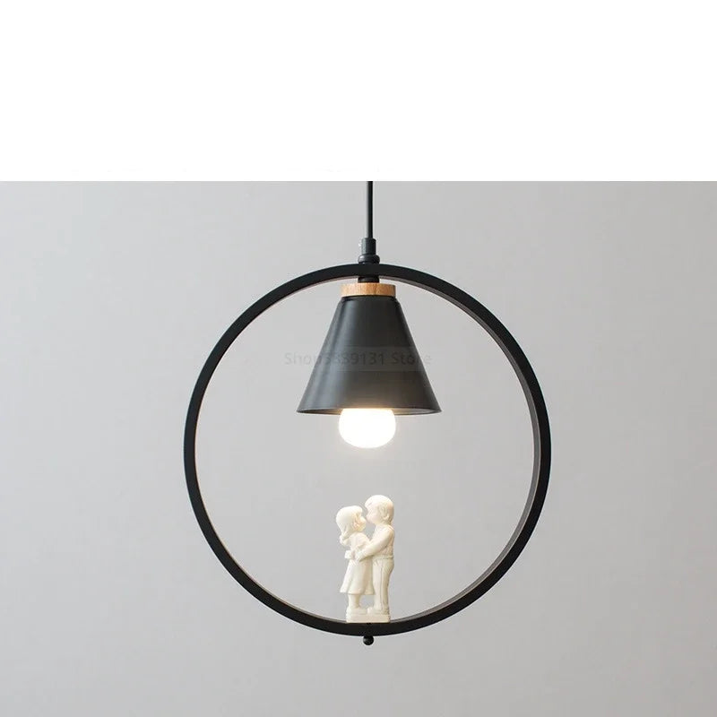 Modern Nordic pendant light with LED bird pendant - vue 11 sur 16
