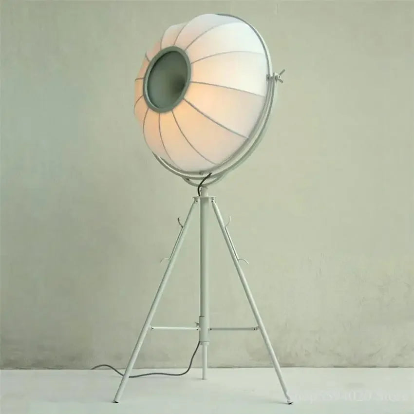 Adjustable tripod LED floor lamp satellite style