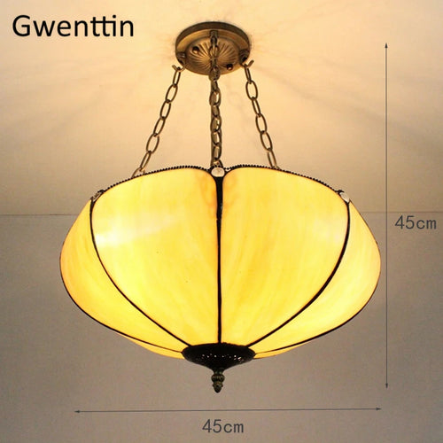 Tiffany stained glass chandelier for interior decoration