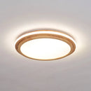 Modern wooden chandelier with smart lights for indoor use