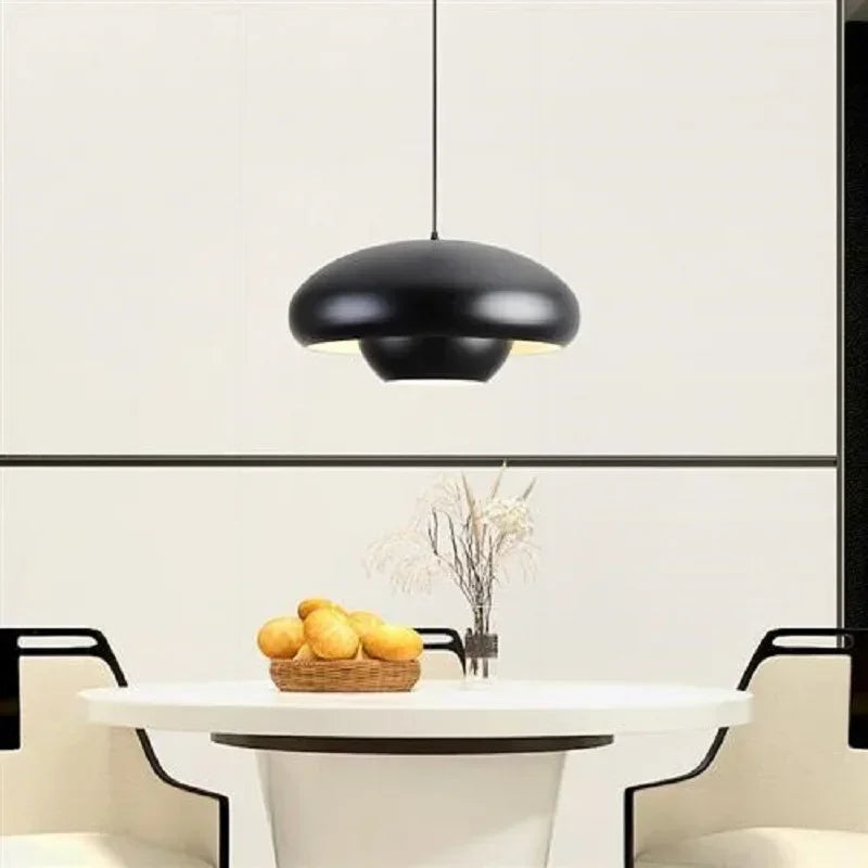 Simple nordic mushroom LED pendant light