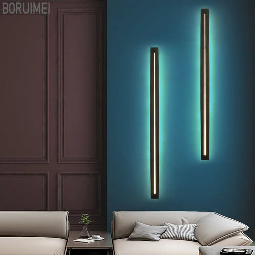 Aluminium wall light for outdoor and decorative garden use