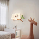 Creative bear wall light for children's room lighting decor