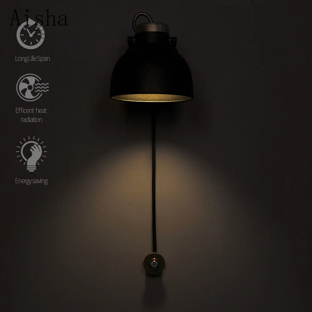 Minimalist wall light with infinite dimming for indoor use - vue 4 sur 8