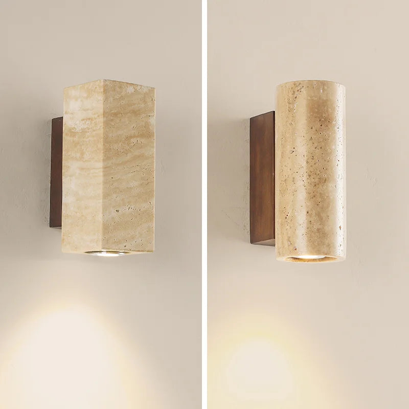 Natural stone LED wall light nordic decoration