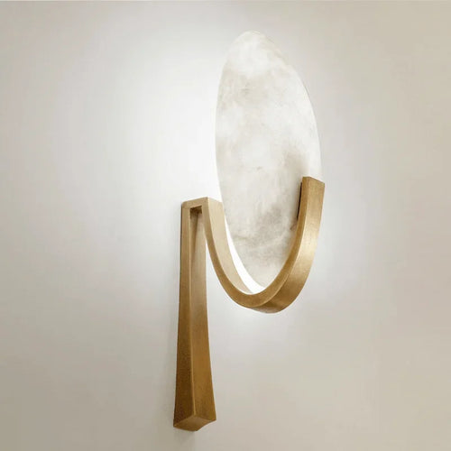Nordic copper and marble modern design LED wall light - vue 5 sur 8