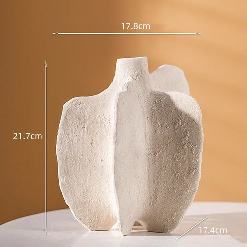 ceramic vase abstract craft for floral decoration - vue 9 sur 13