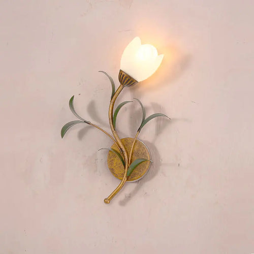 Antique iron wall light American retro style for hotel projects - vue 4 sur 12