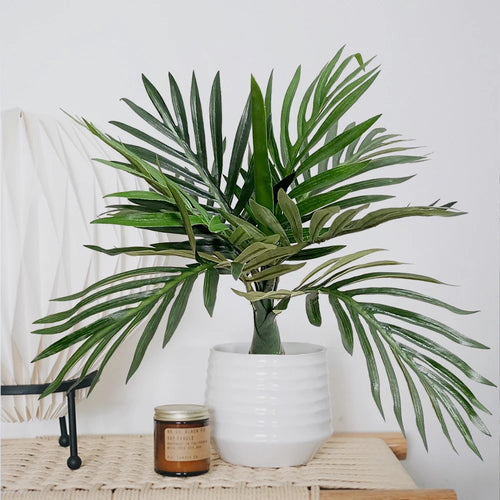 Artificial tropical palm tree in pot for indoor and outdoor decoration - vue 3 sur 9