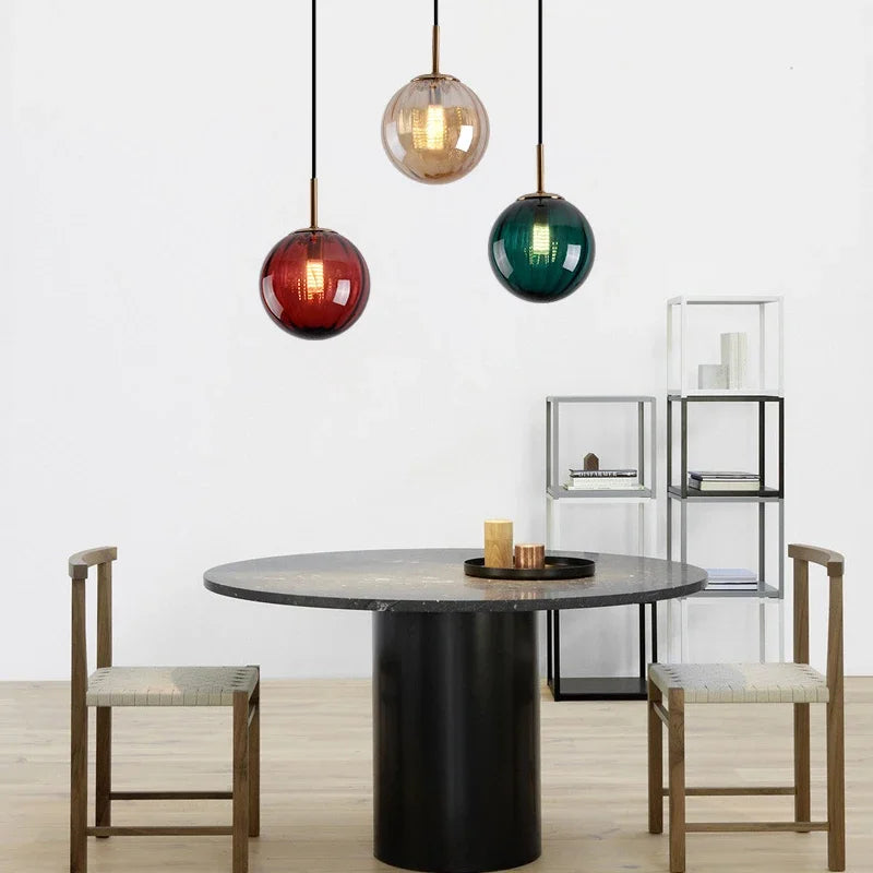 Modern glass designer pendant chandelier nordic style