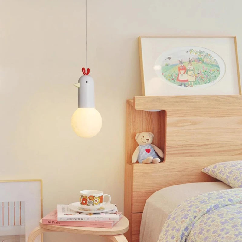 cute duck shaped pendant light for children