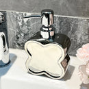 creative flower shaped ceramic bottle for gel and soap