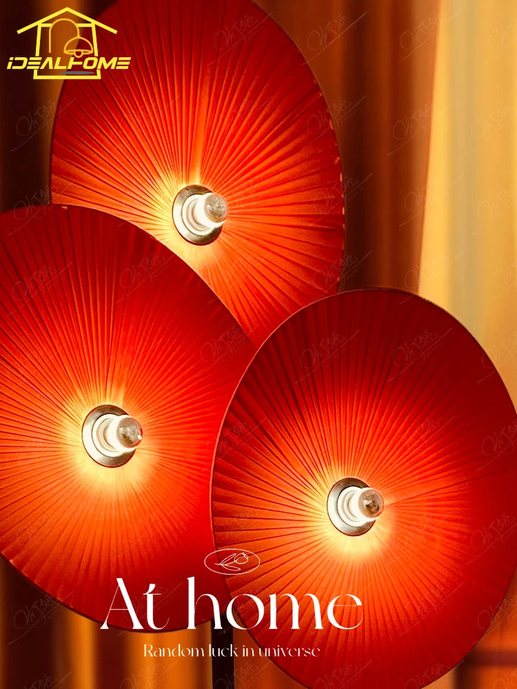 Medieval style LED floor lamp with fan, wabi-sabi ambience - vue 5 sur 8