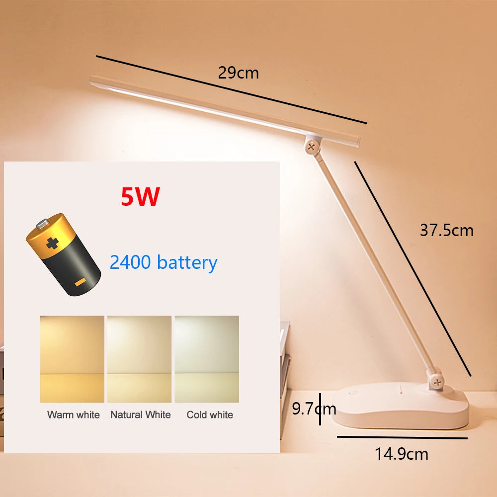 Usb touch led desk lamp with eye protection - vue 21 sur 29