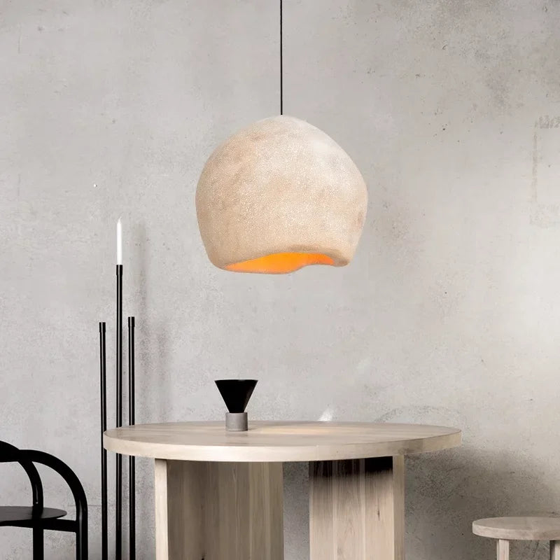 Modern LED chandelier wabi sabi for interior decoration and cosy atmosphere