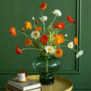 Artificial poppy flower bouquet for home, garden, and party decoration