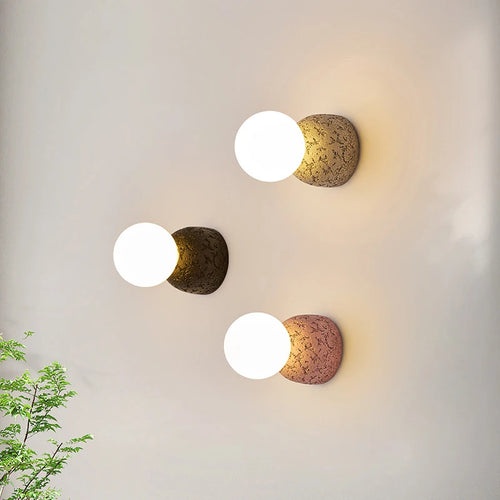 Modern minimalist glass wall light for indoor use