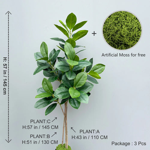 Artificial ficus branches with large banyan leaves for garden decoration - vue 14 sur 36