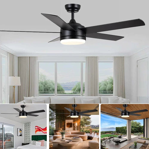 plafonnier silencieux avec télécommande trois pales pour ventilation optimale - vue 7 sur 6
